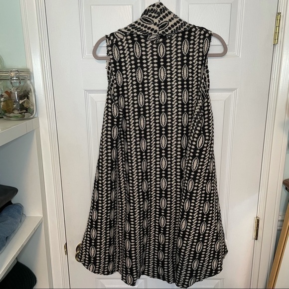 ANTHROPOLOGIE Moth Wool Cotton Blend Long Open Sleeveless Cardigan Sweater XS/S - Picture 4 of 8